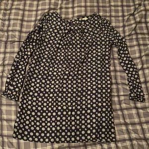 Long sleeved mini dress